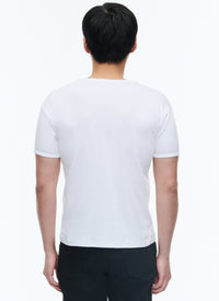 T-shirt, printed on front - White