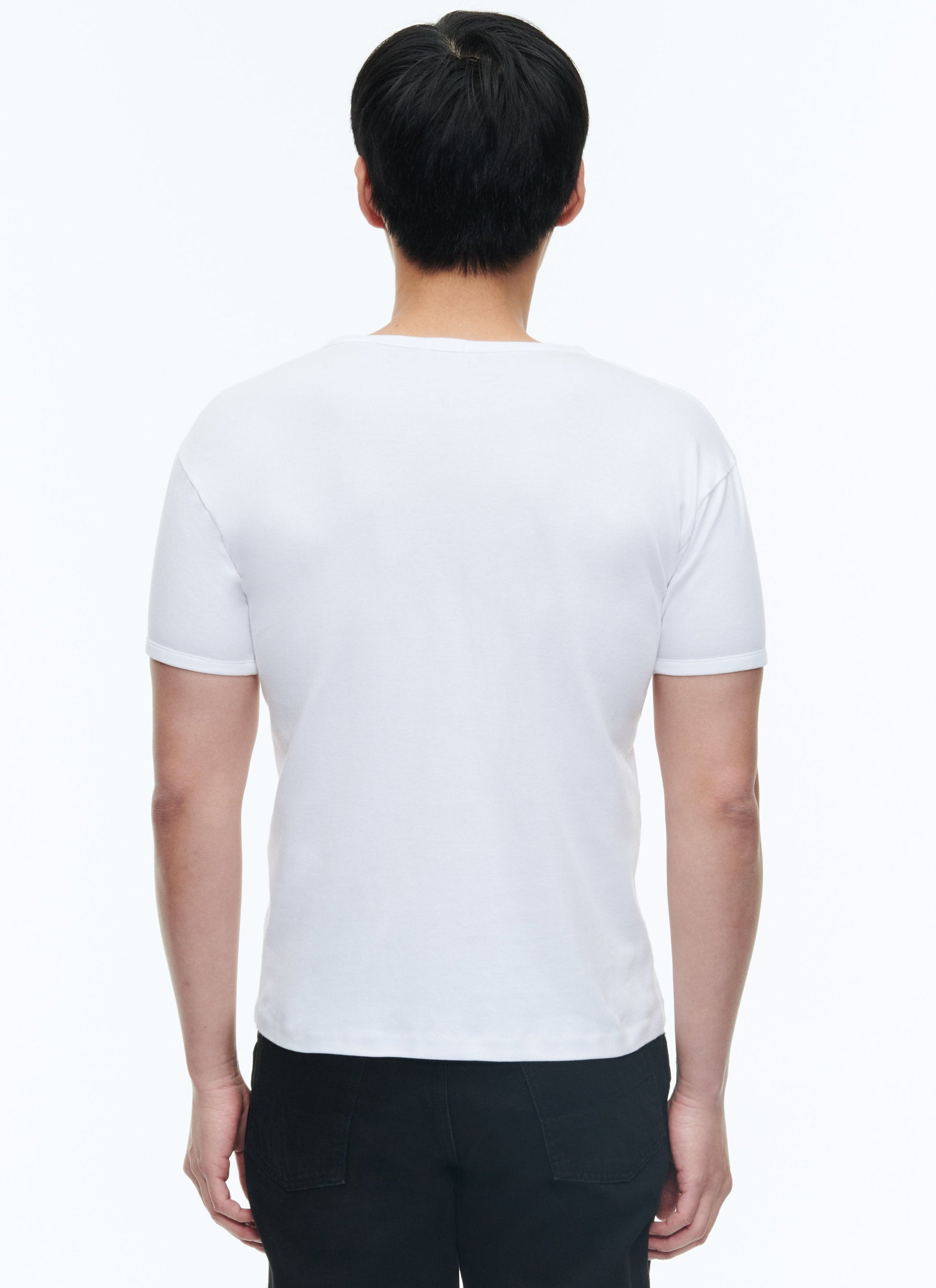 T-shirt, printed on front - White