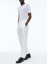 T-shirt ajouré en maille - Écru