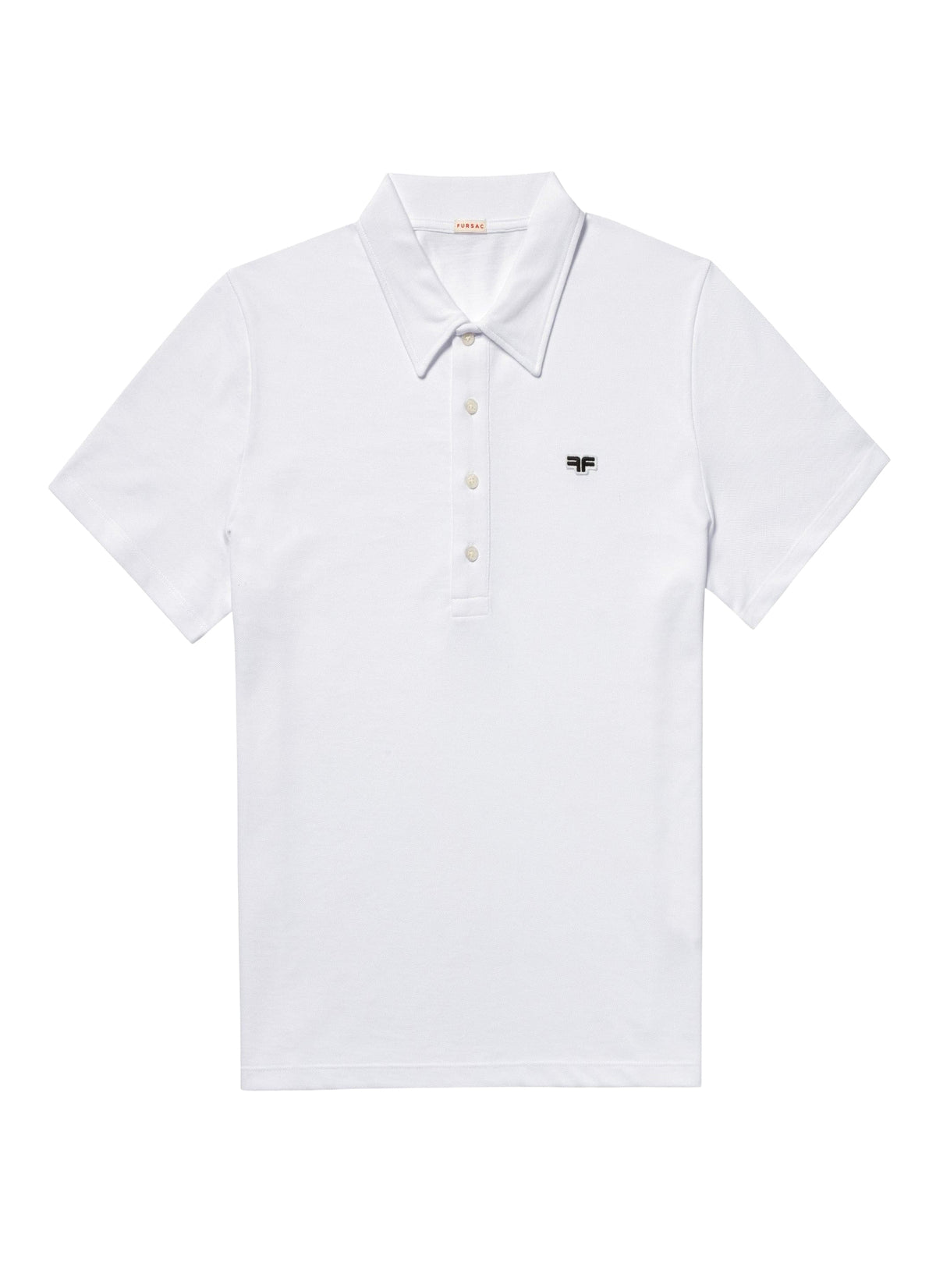 Cotton piqué polo shirt - White