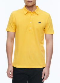 Polo boutonné avec logo - Jaune Vif