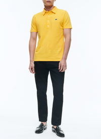 Polo boutonné avec logo - Jaune Vif