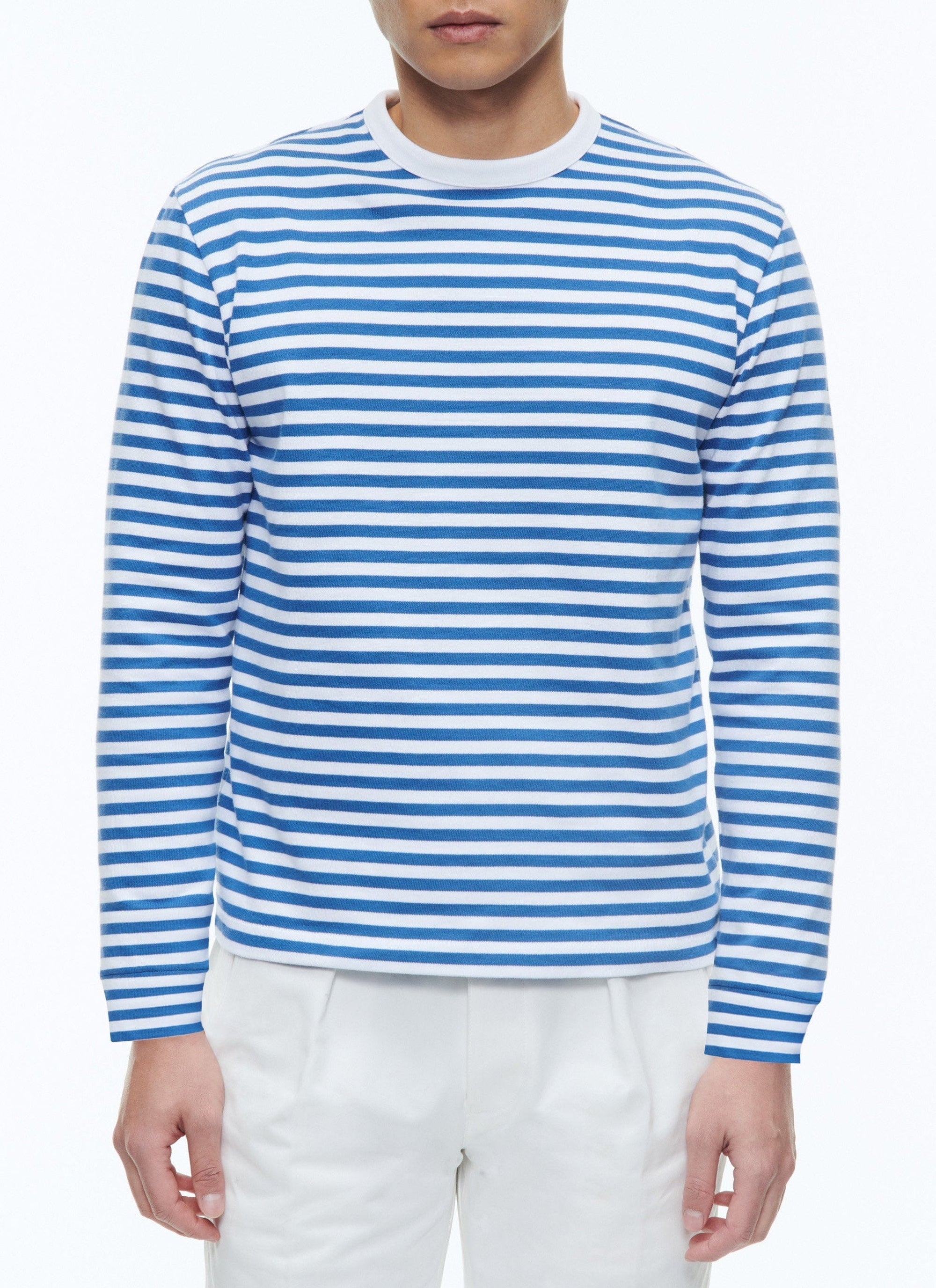 T-shirt rayé à manches longues - Ceruleen