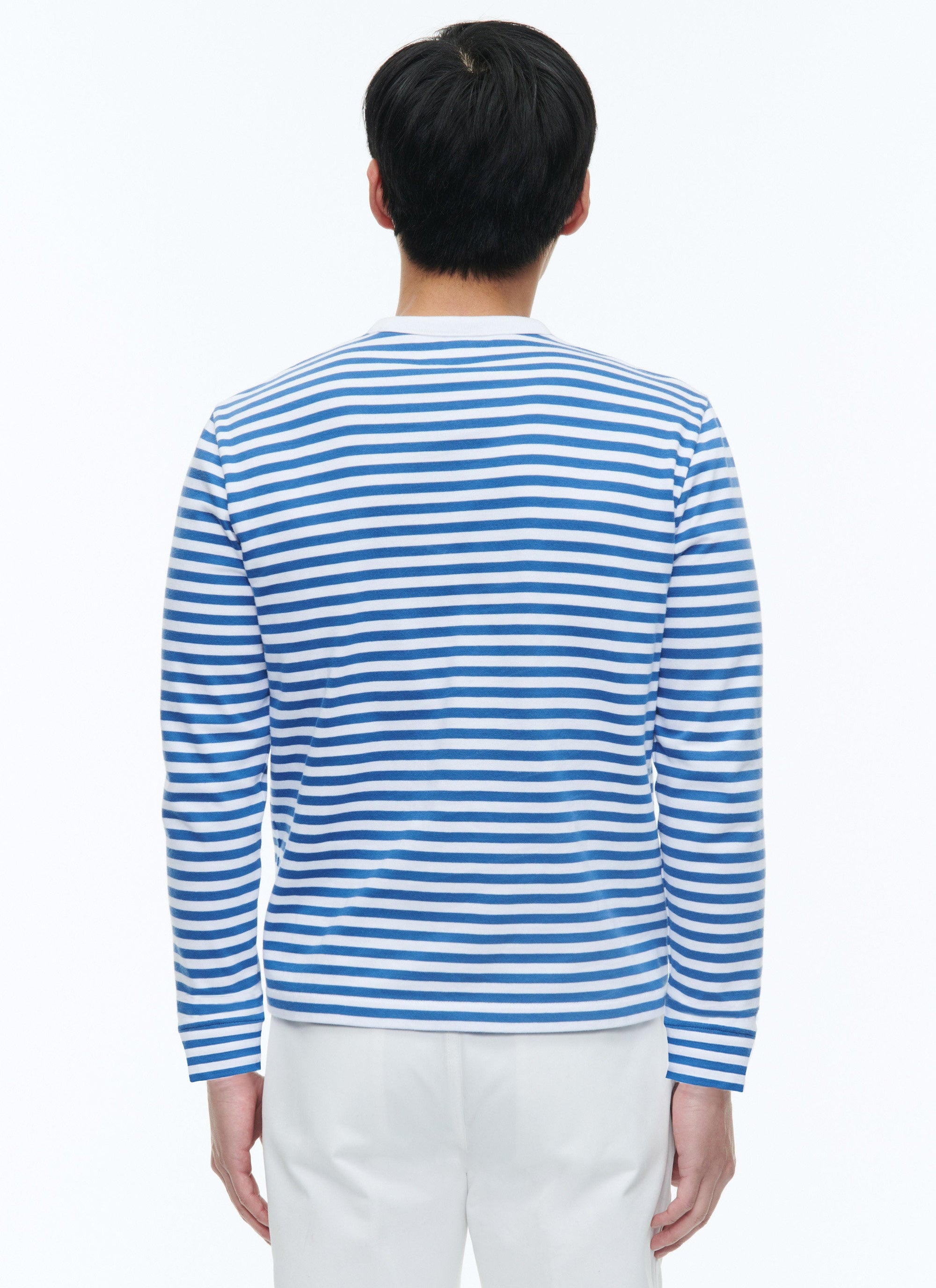 T-shirt rayé à manches longues - Ceruleen