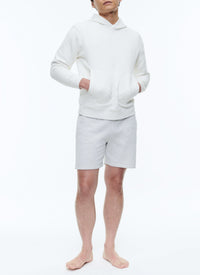 Sweat à capuche à poches - Blanc