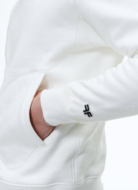 Sweat à capuche à poches - Blanc