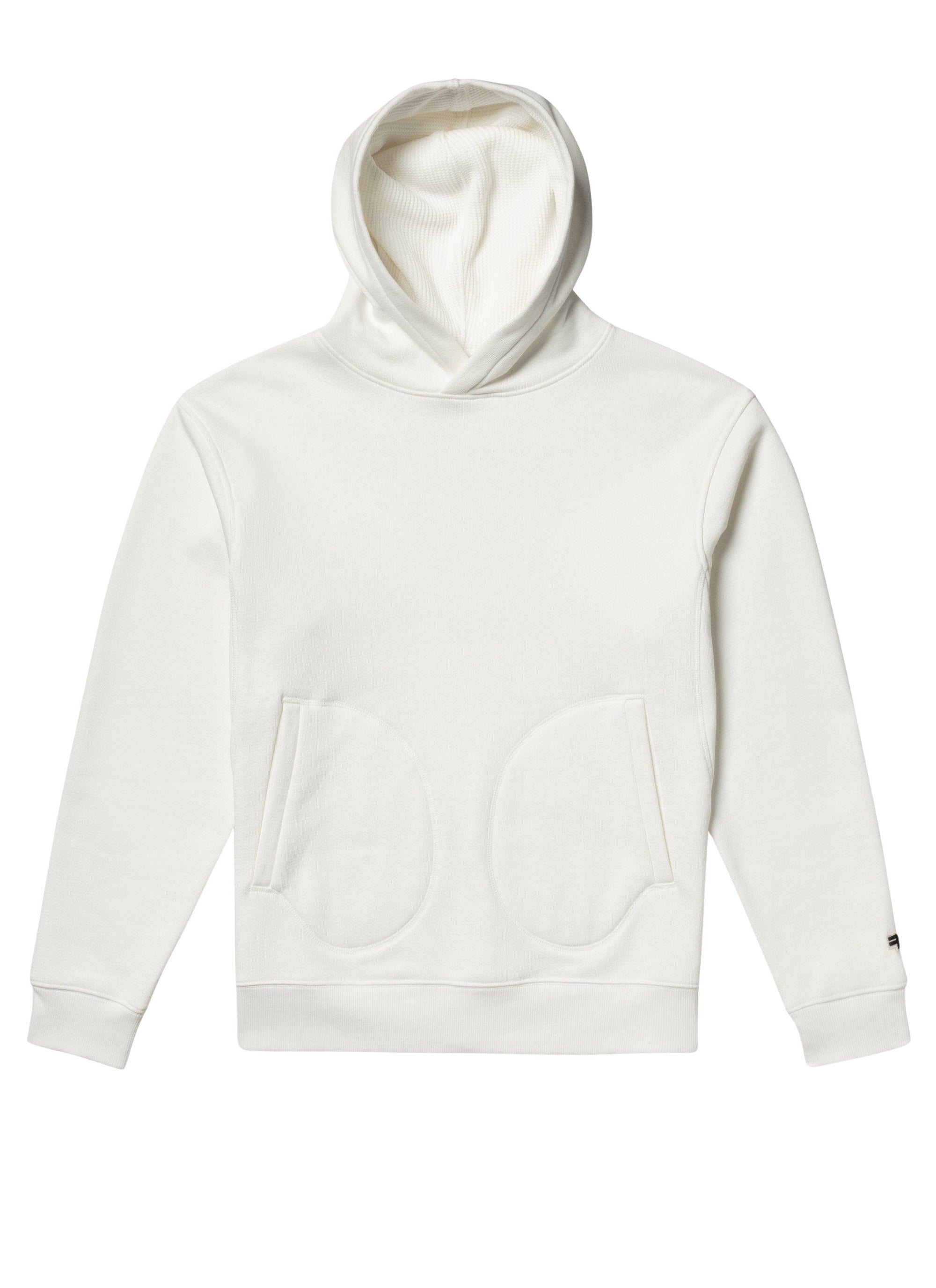 Sweat à capuche à poches - Blanc