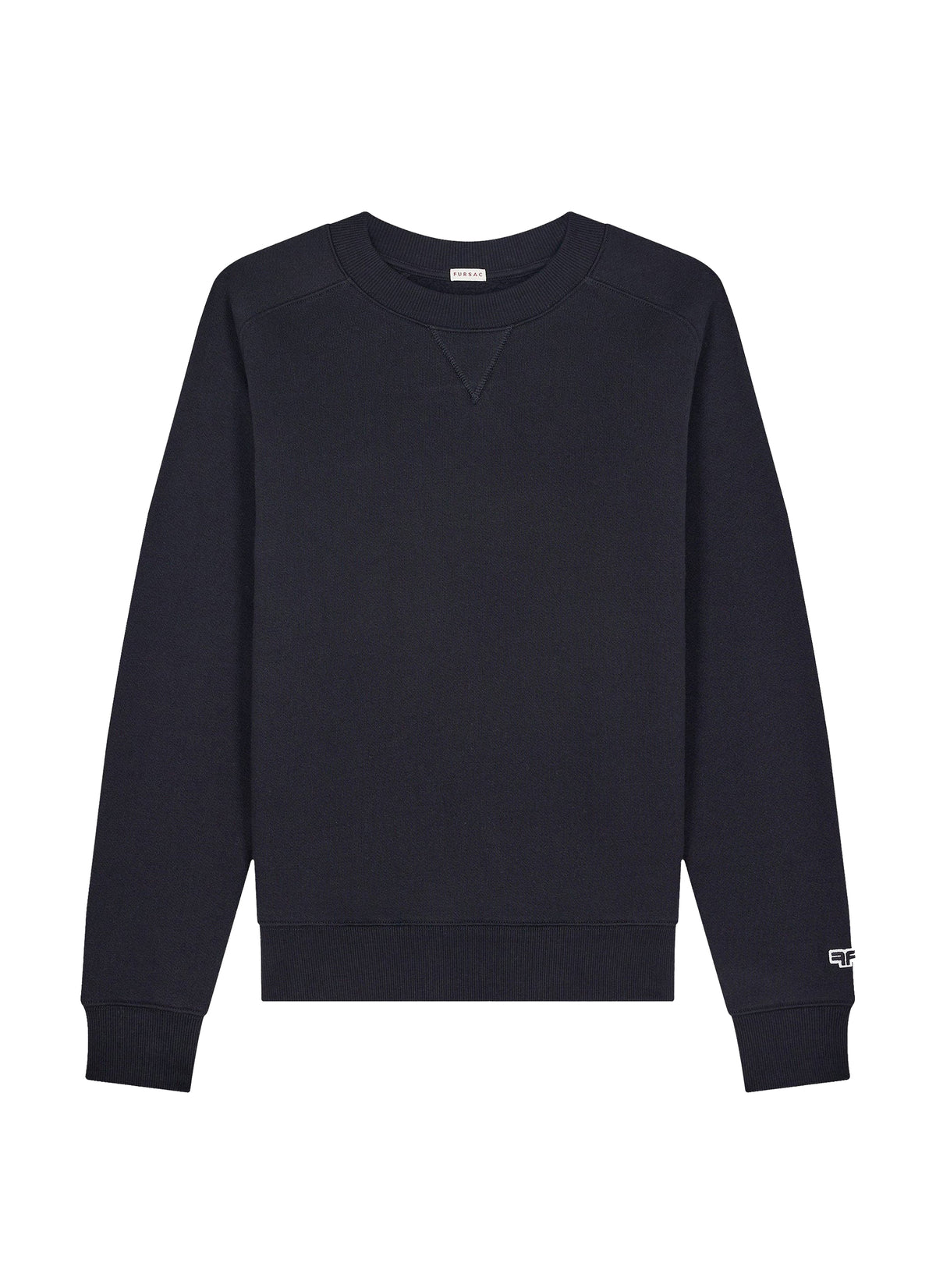 Cotton crew-neck jumper - Black