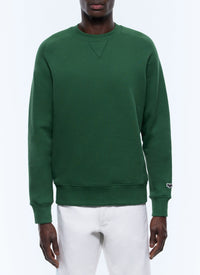 Round-neck cotton jersey sweatshirt - Green