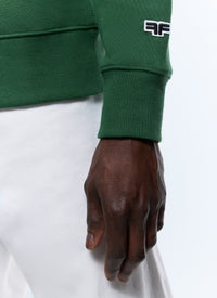 Round-neck cotton jersey sweatshirt - Green