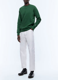 Round-neck cotton jersey sweatshirt - Green
