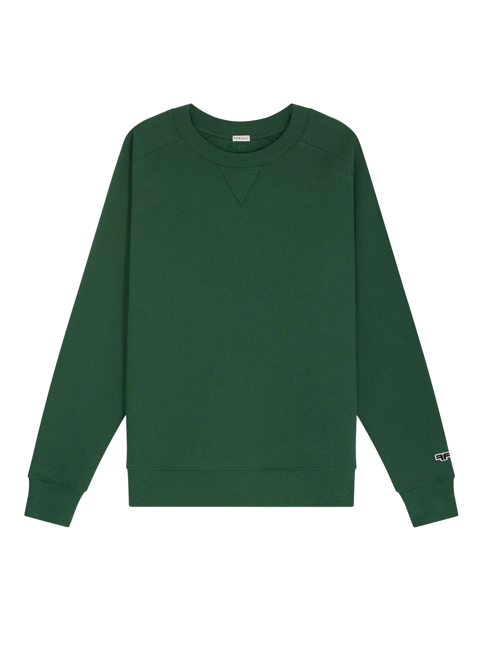 Round-neck cotton jersey sweatshirt - Green