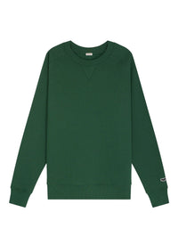 Cotton crew-neck jumper - Emerald