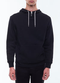 Round-neck cotton jersey sweatshirt - Black