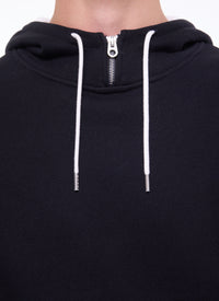 Round-neck cotton jersey sweatshirt - Black