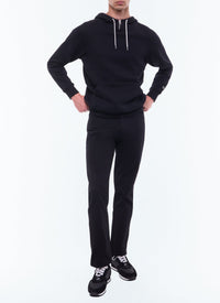 Round-neck cotton jersey sweatshirt - Black
