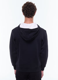 Round-neck cotton jersey sweatshirt - Black