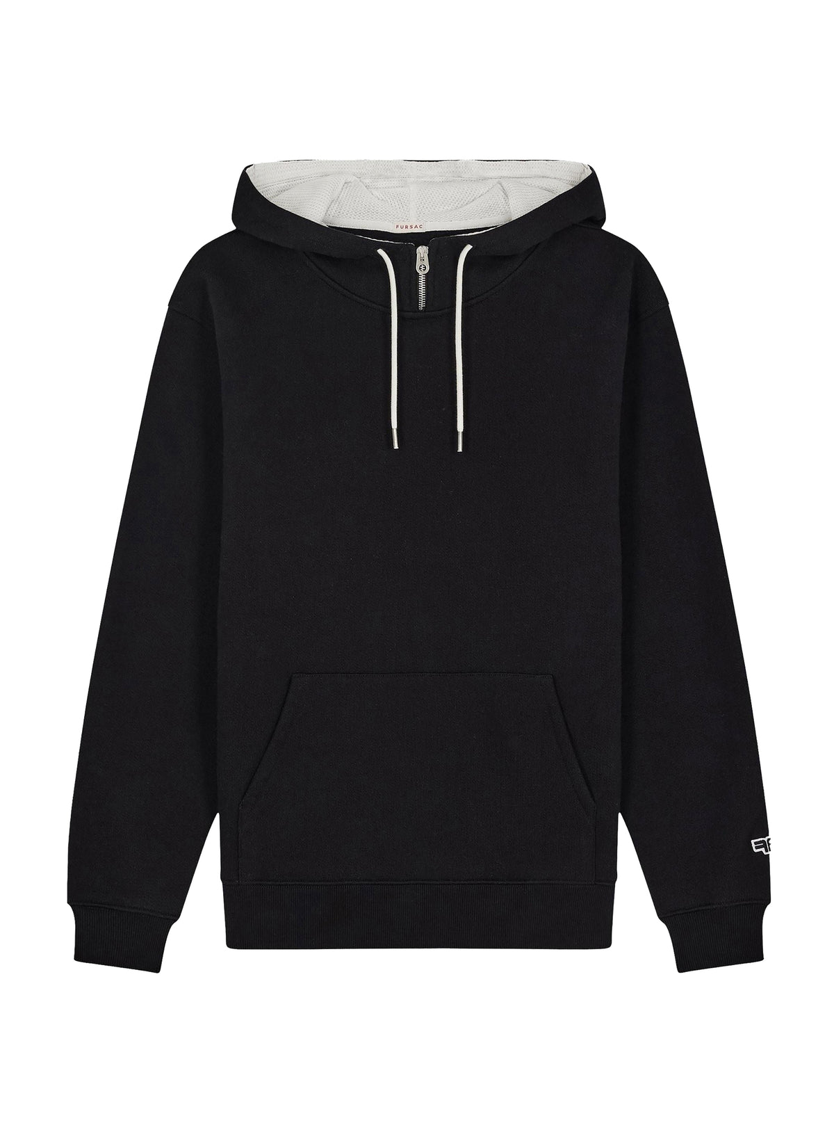 Sweatshirt à col rond en coton - Noir