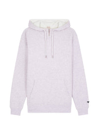 Sweat à capuche nid d'abeille en coton - Gris Chiné Clair