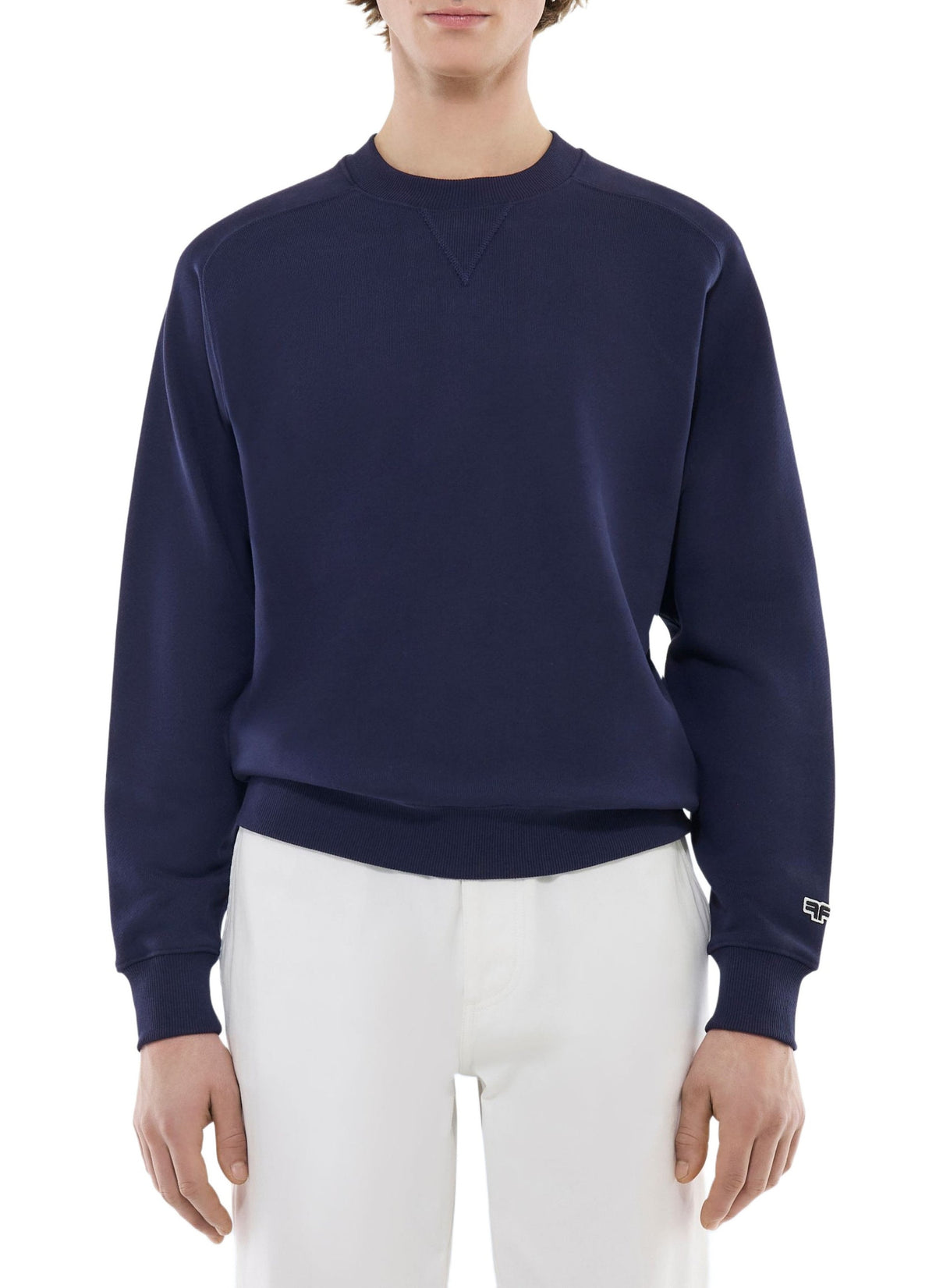 Sweatshirt en jersey de coton - Marine