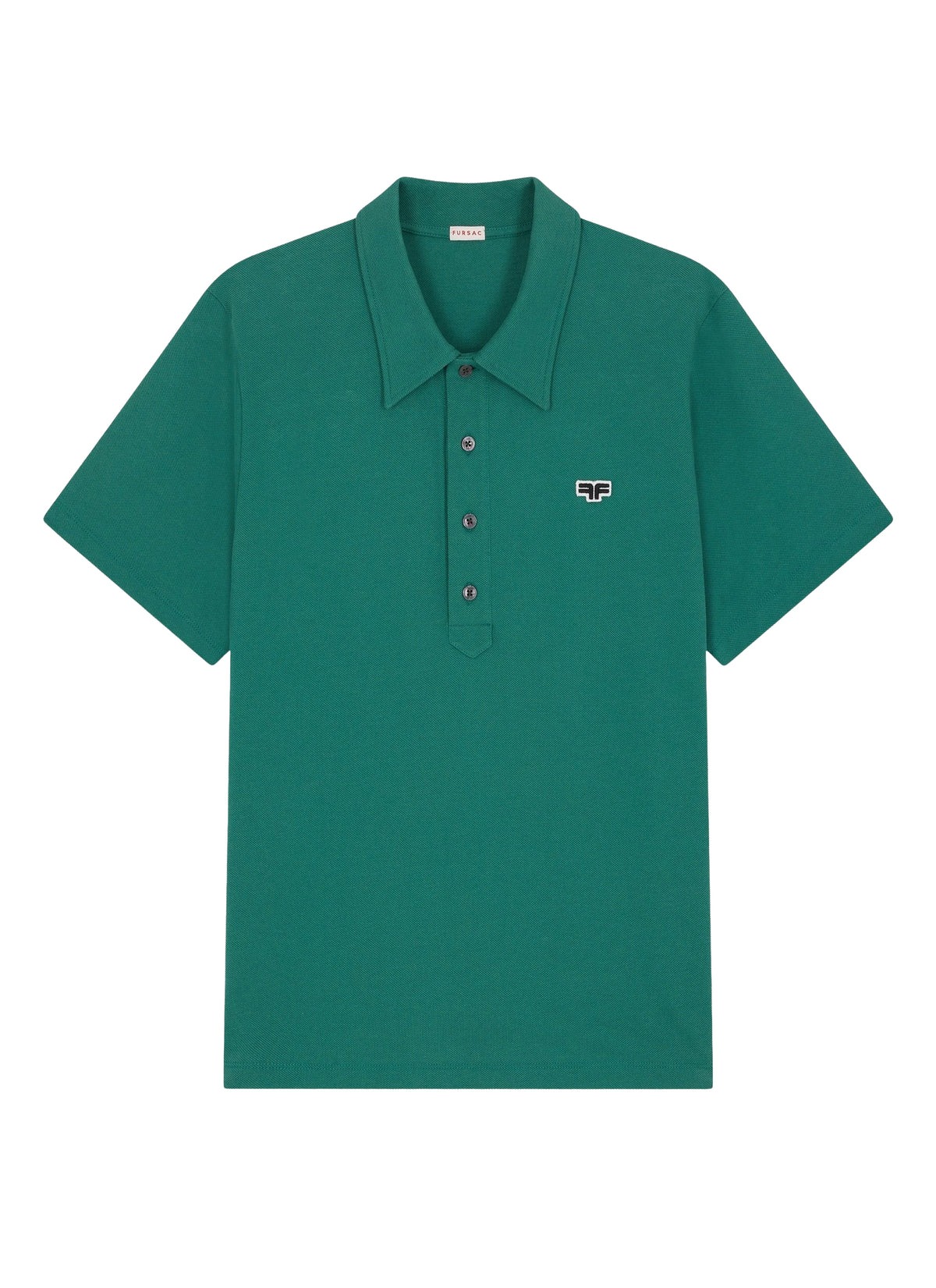 Polo en piqué de coton - Emeraude