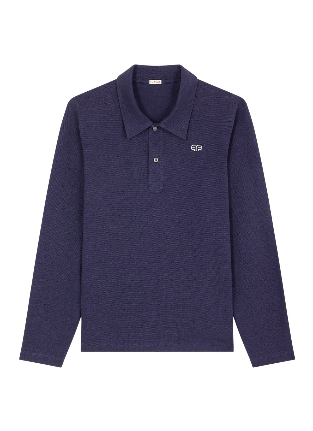 Polo en piqué de coton - Marine