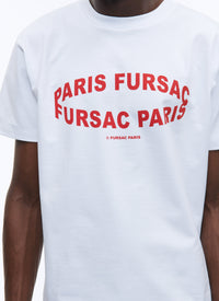 T-shirt imprimé Ellipse - Blanc
