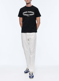 Fursac print cotton T-shirt - Black