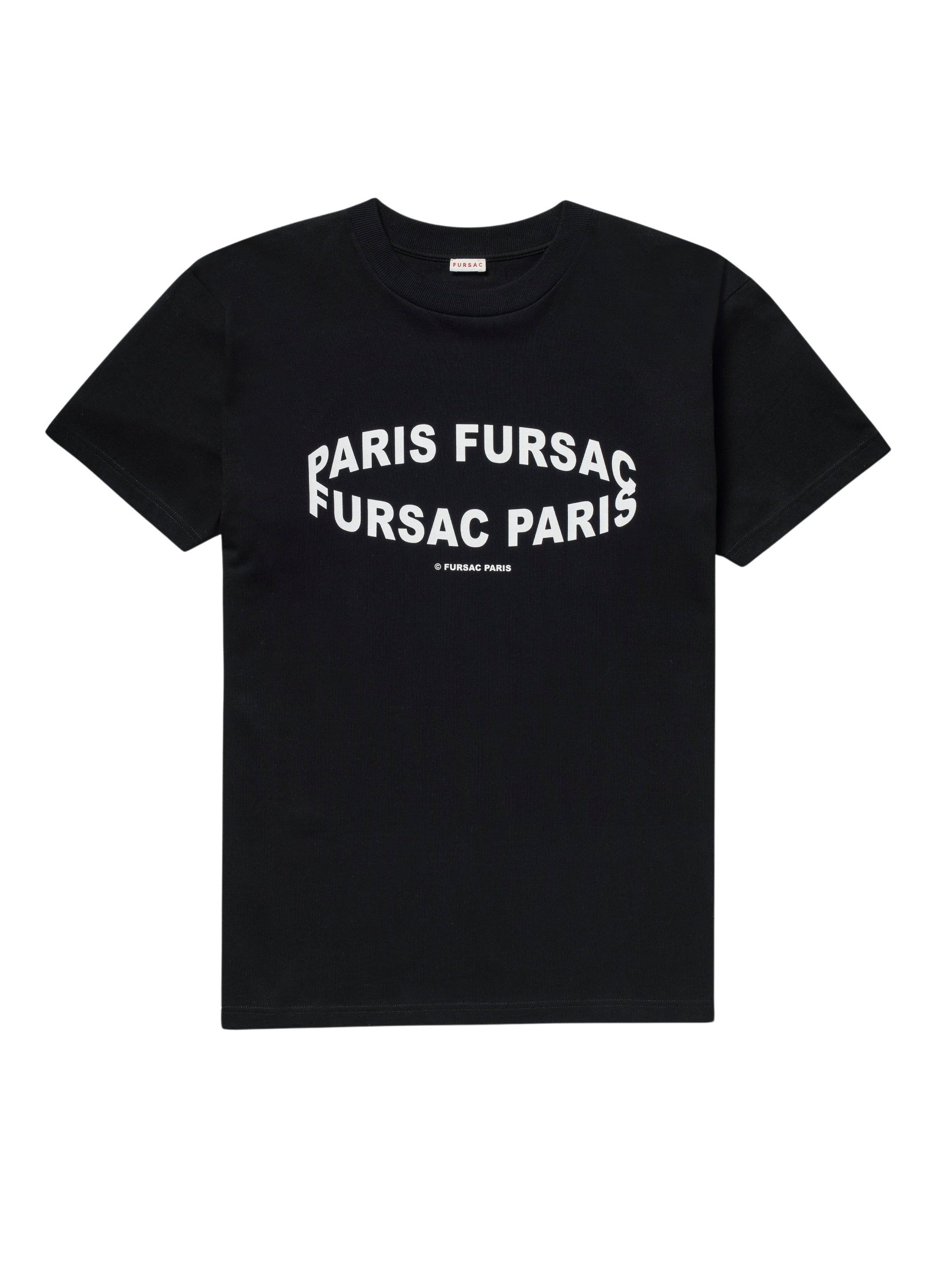 Fursac print cotton T-shirt - Black