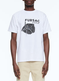 T-shirt en jersey de coton imprimé - Blanc