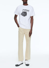 T-shirt en jersey de coton imprimé - Blanc