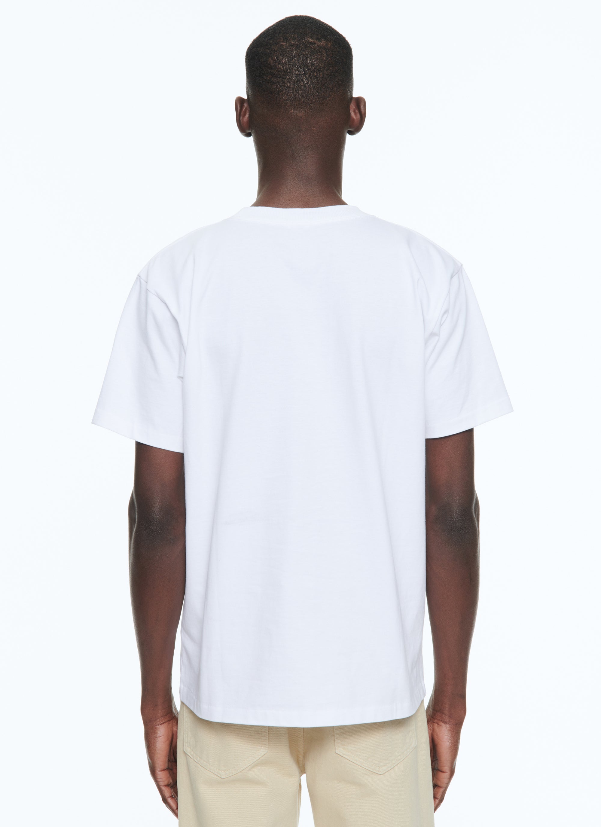 T-shirt en jersey de coton imprimé - Blanc