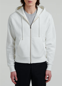 Hoodie with logo - Ecru