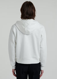 Hoodie with logo - Ecru