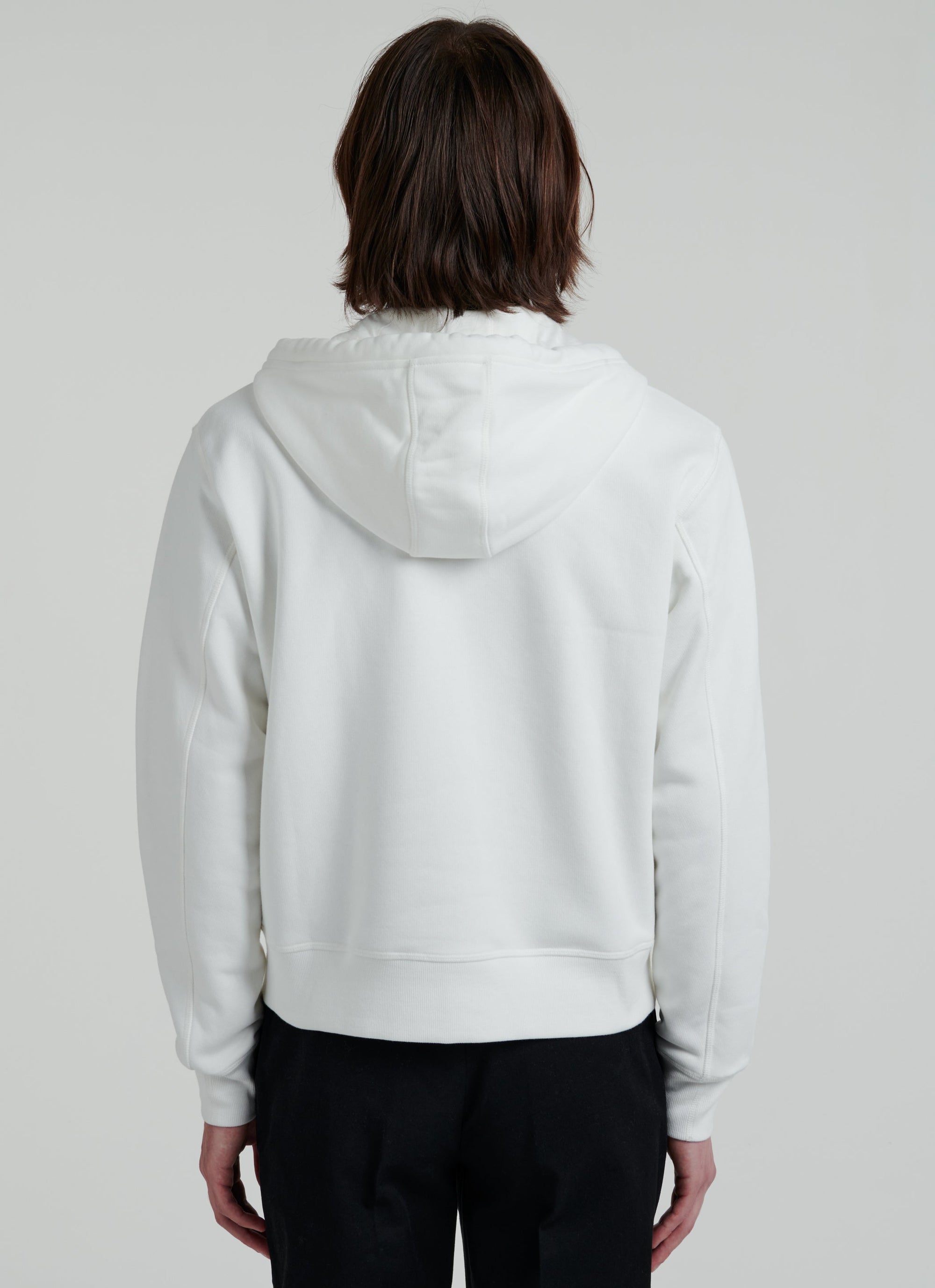 Hoodie with logo - Ecru