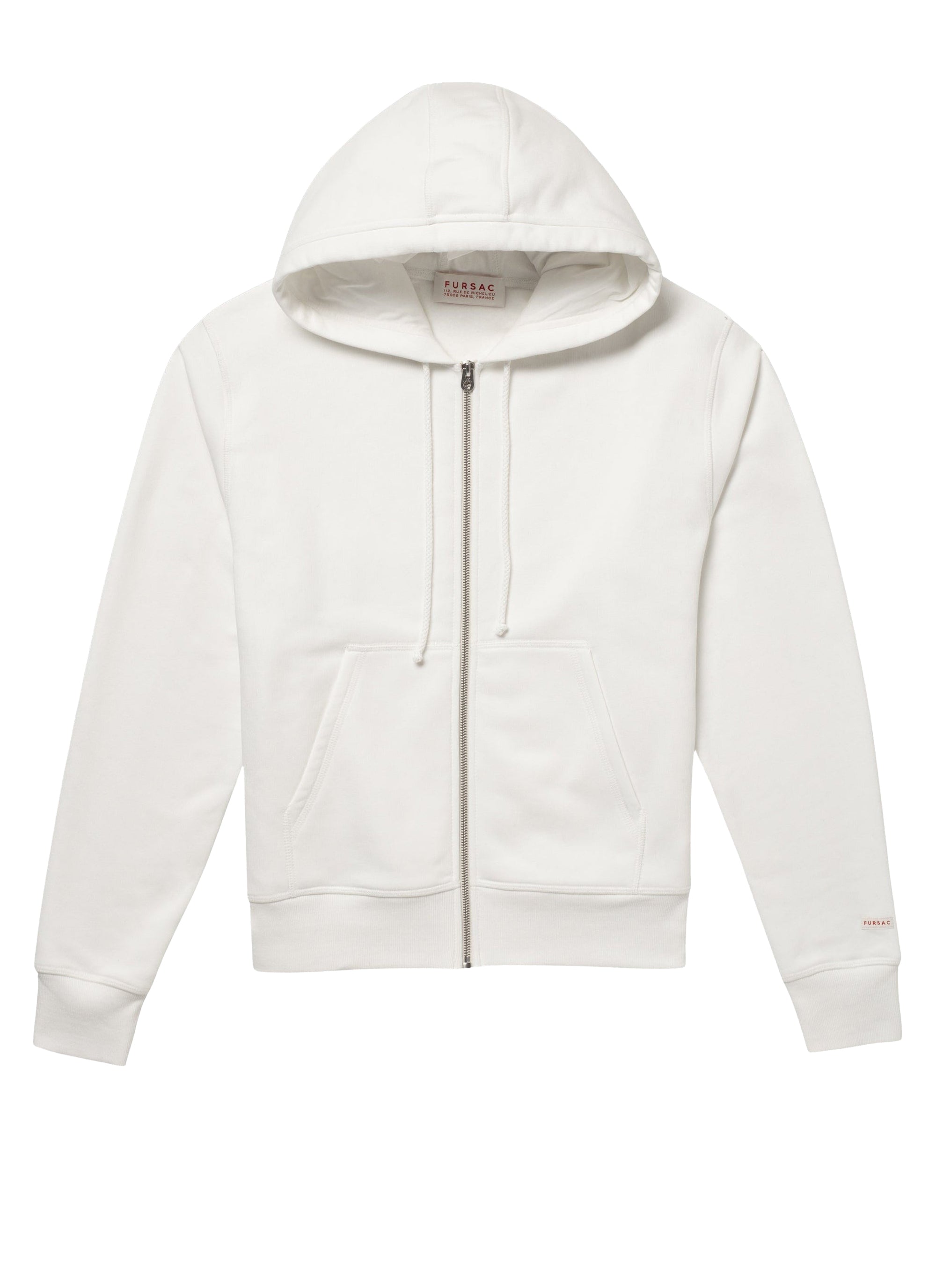 Hoodie with logo - Ecru