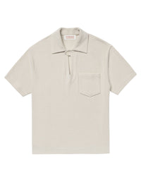 Terry cotton polo shirt - Natural