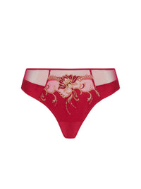 Éblouissante Icône Silk Panties - Ruby Gold
