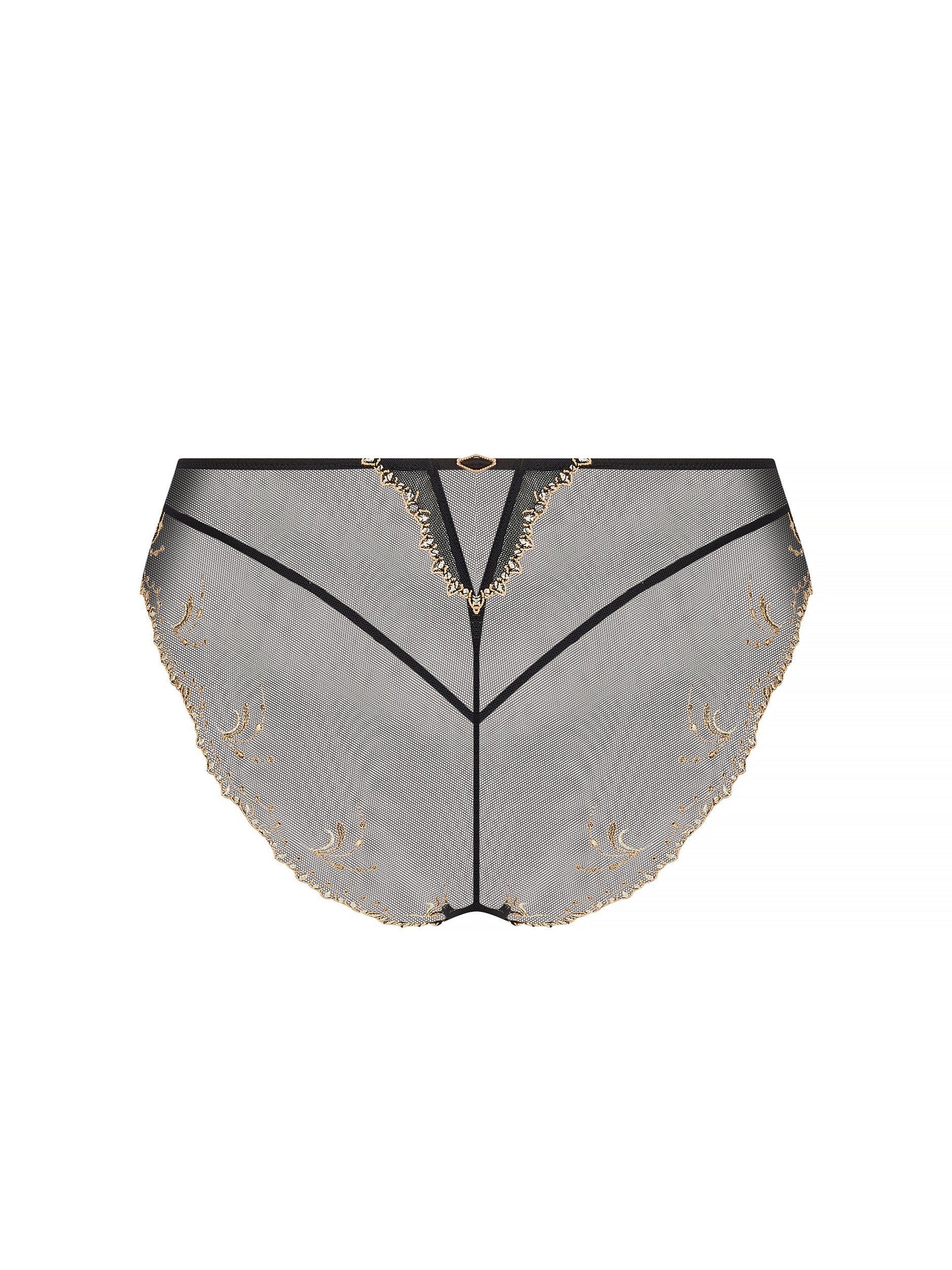 Éblouissante Icône Silk Panties - Nuit Gold