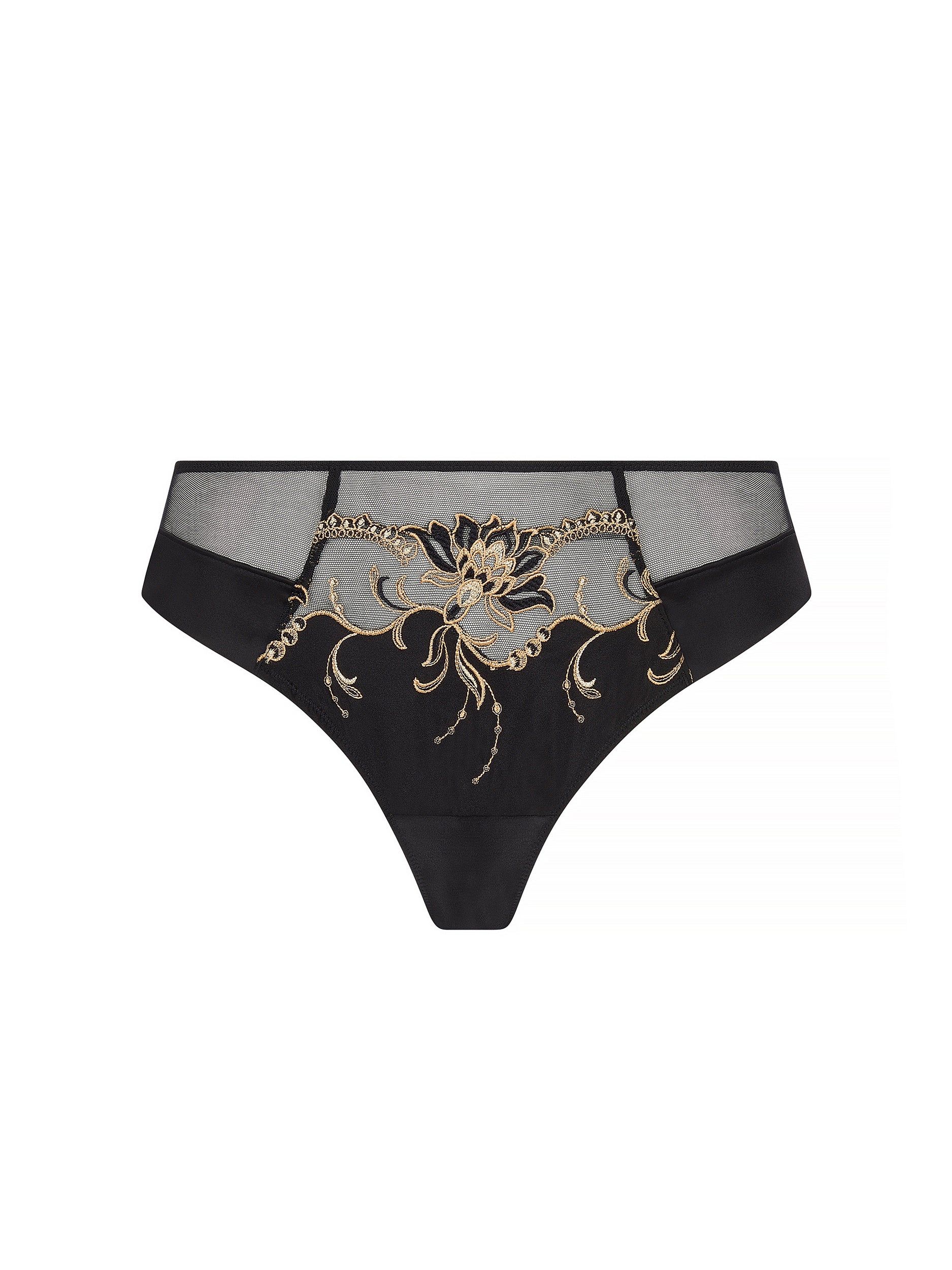 Éblouissante Icône Silk Panties - Nuit Gold