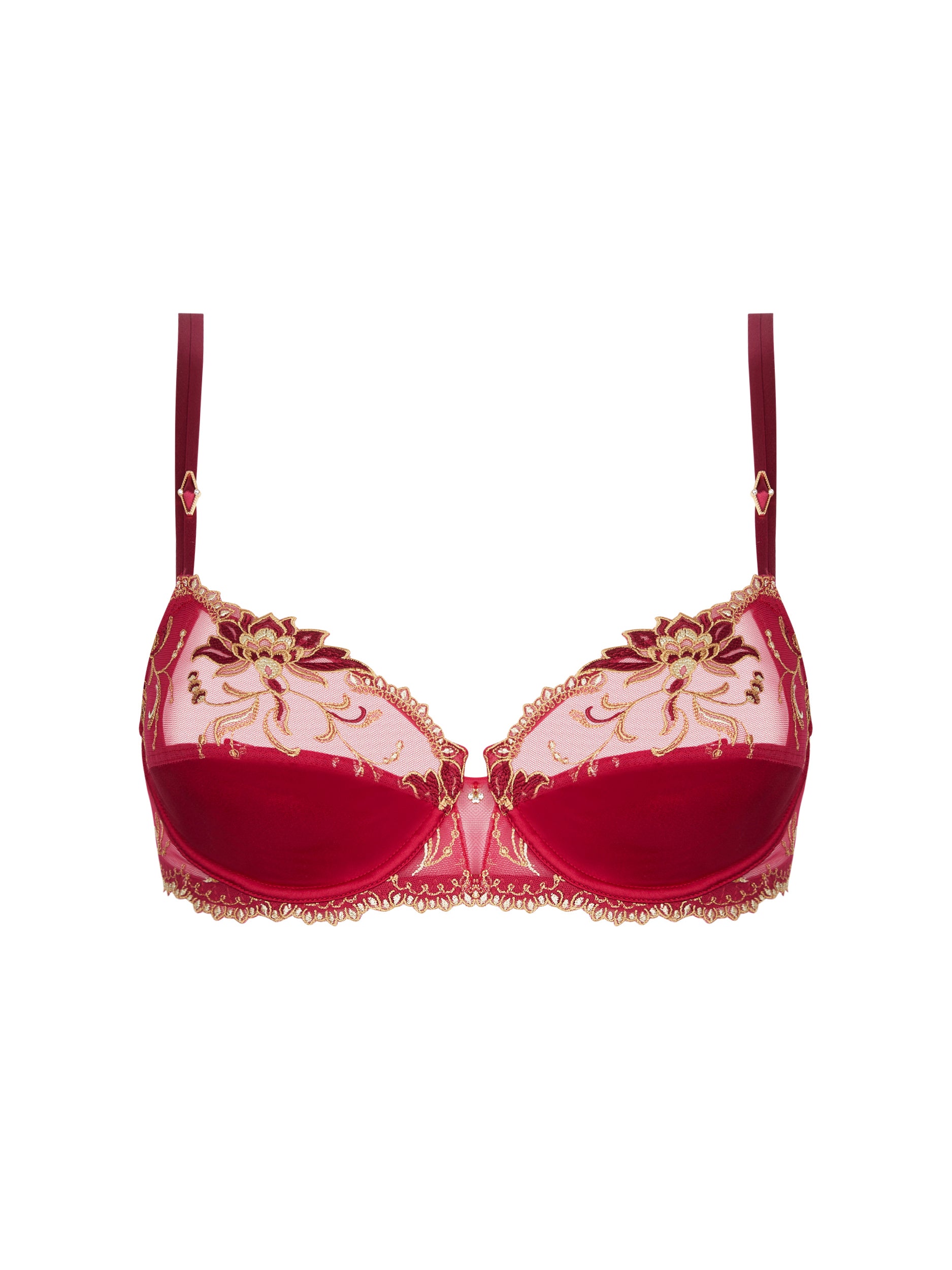Éblouissante Icône balconet Bra - Ruby Gold