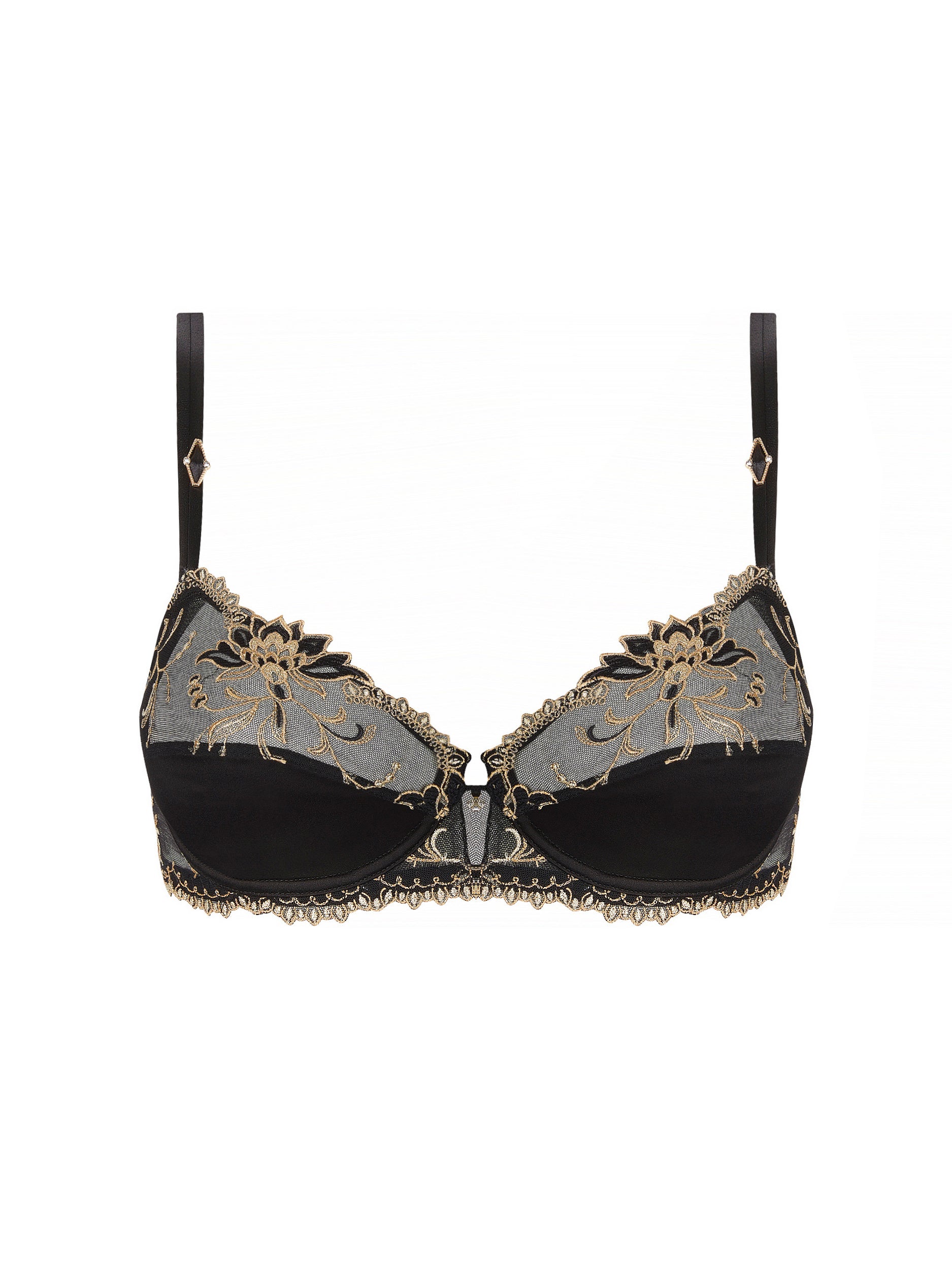 Soutien-gorge balconnet Éblouissante Icône - Or Nuit