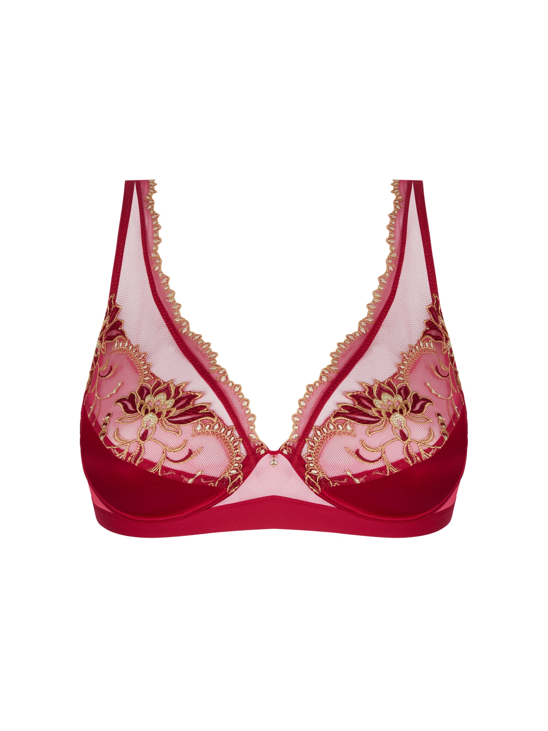 Soutien-gorge triangle Éblouissante Icône - Or Rubis