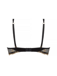 Soutien-gorge balconnet Éblouissante en soie mélangée - Or Nuit