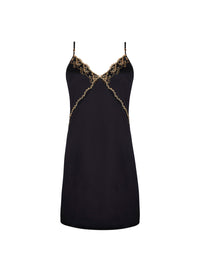 Éblouissante Icône Silk Babydoll - Nuit Gold