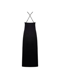 Robe Éblouissante Icône en soie - Or Nuit