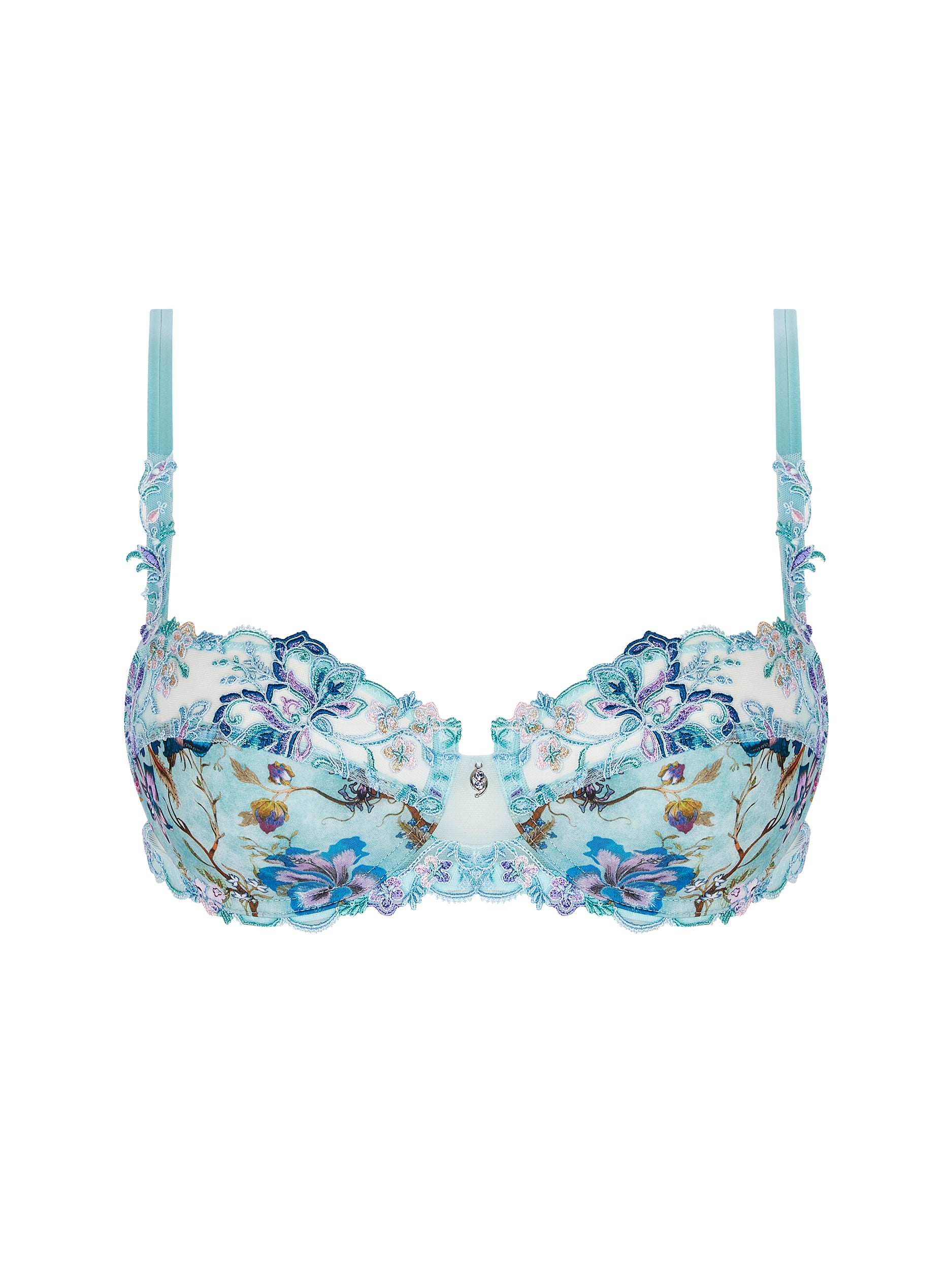 Rêve en Fleurs printed balconnet bra - Rêve Opale