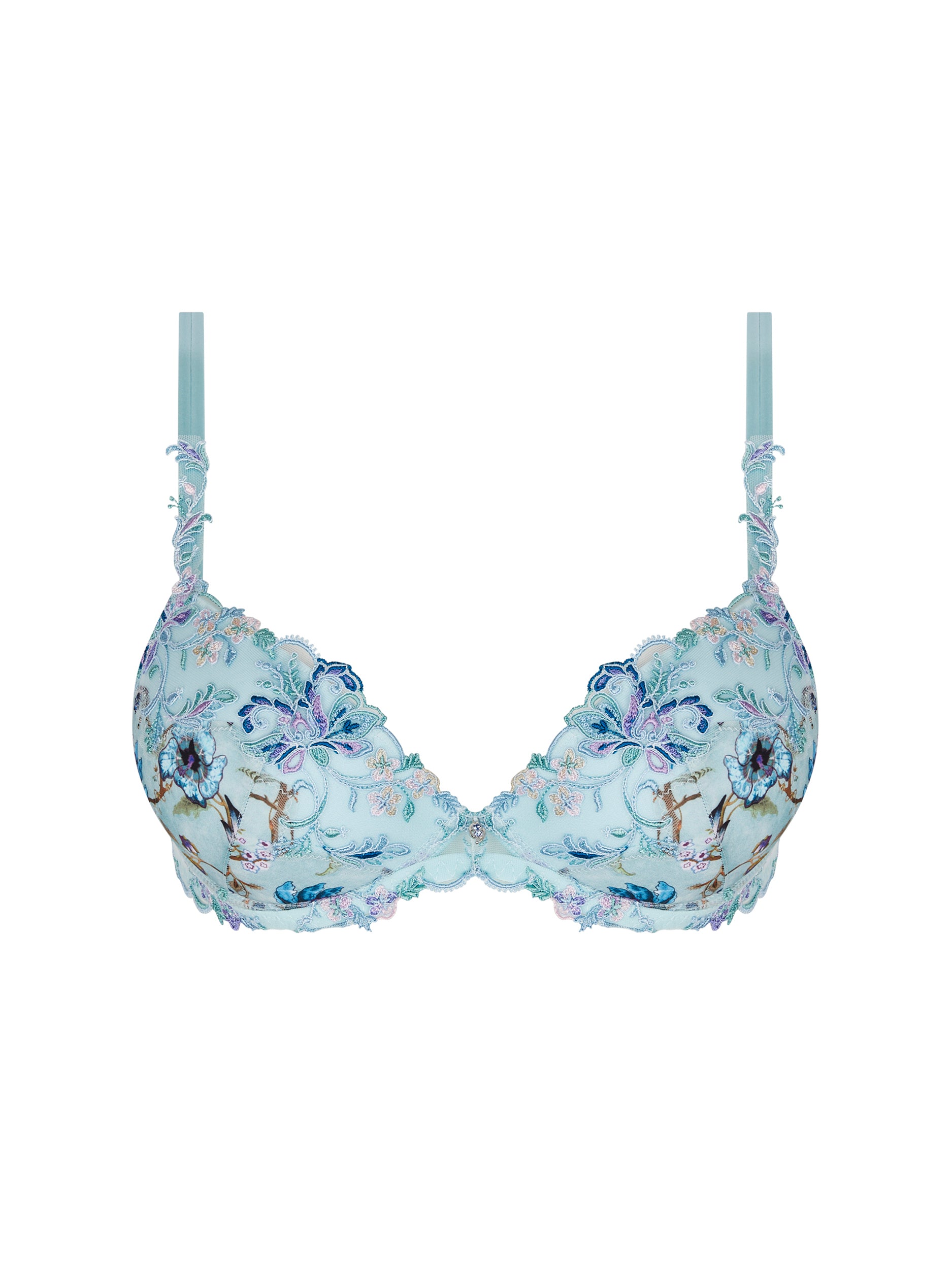 Rêve en Fleurs printed triangle bra - Rêve Opale