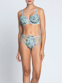 Rêve en Fleurs printed balconnet bra - Rêve Opale