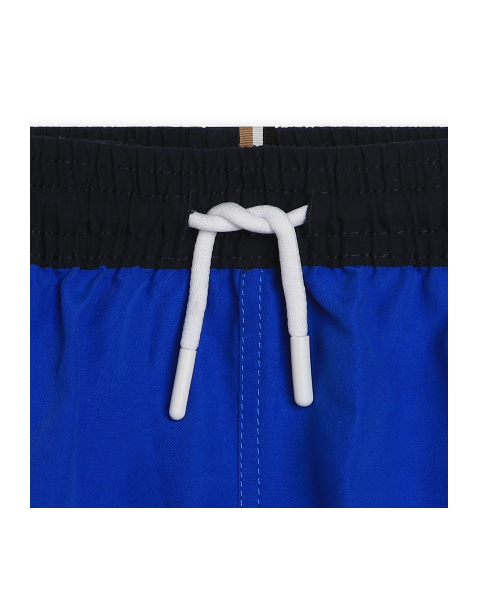 Short de bain à taille élastiquée - Bleu Vif